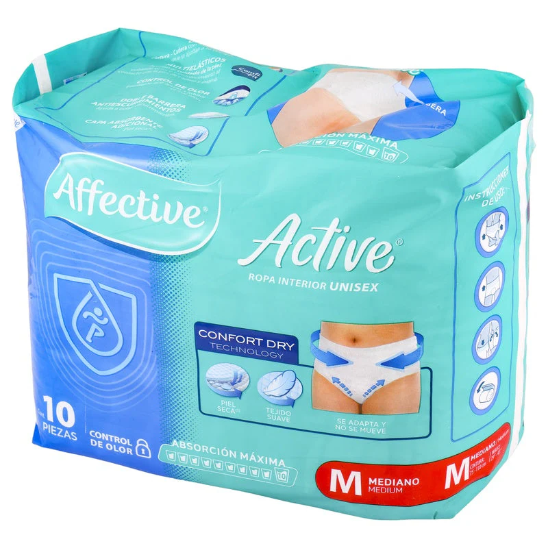 Pañal Affective Safe Pants Adulto Unitalla Con 10 Piezas