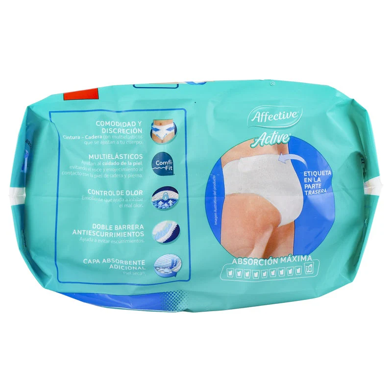 Pañal Affective Safe Pants Adulto Unitalla Con 10 Piezas - Image 15