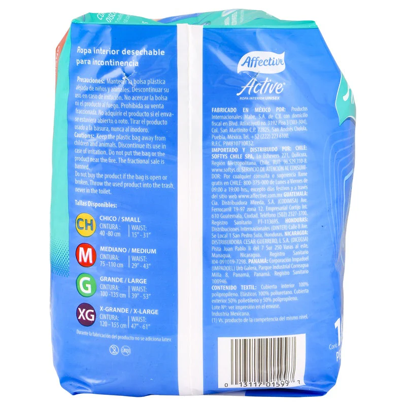 Pañal Affective Safe Pants Adulto Unitalla Con 10 Piezas - Image 3