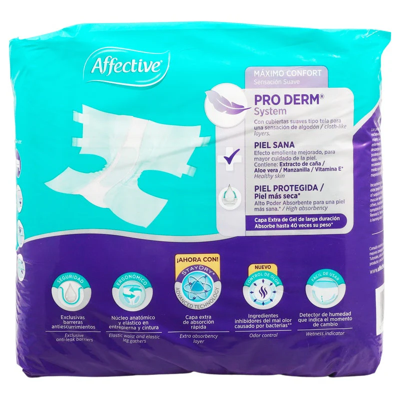 Pañal Affective Advanced Adulto Mediano Con 10 Piezas