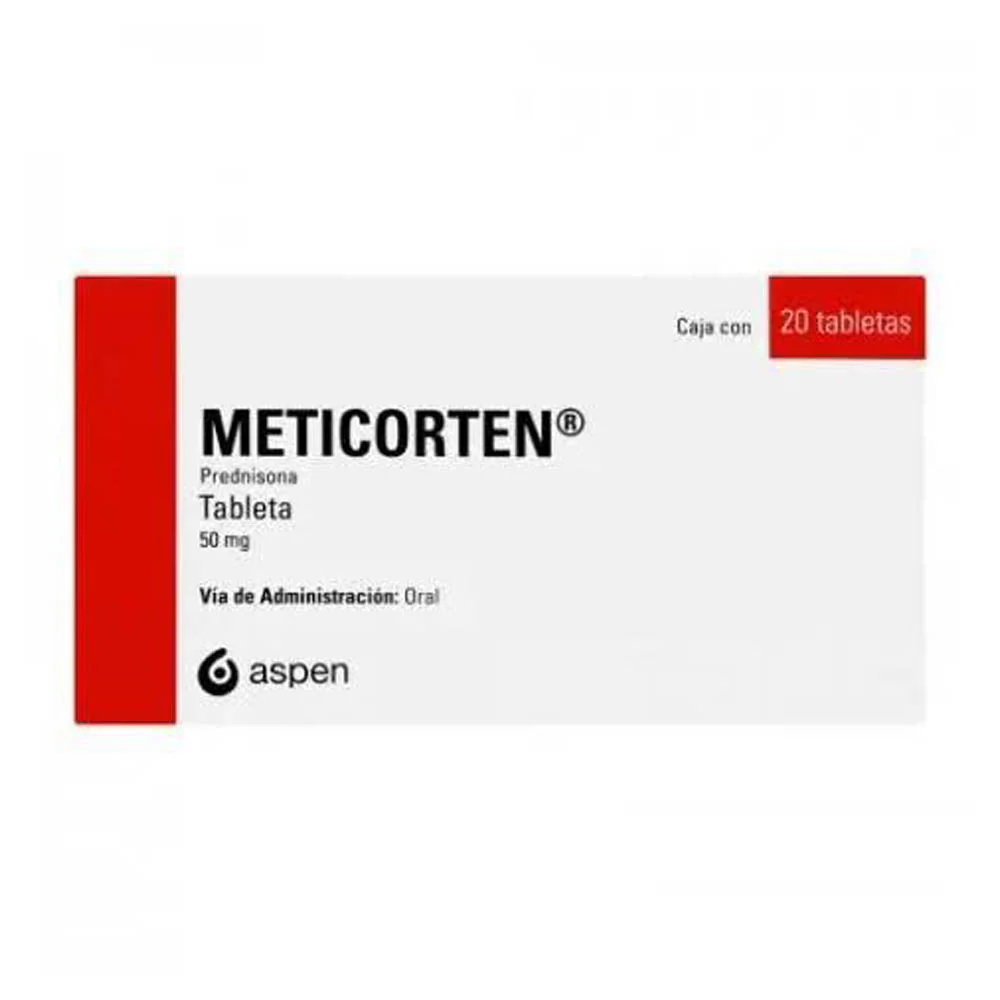 Meticorten 50 Mg Tabletas 20