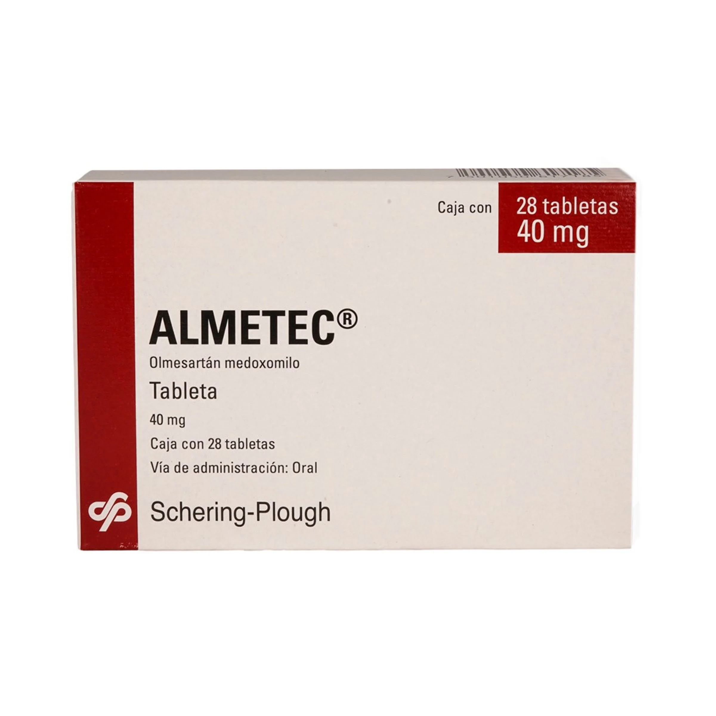 Almetec 40 Mg Con 28 Tabletas
