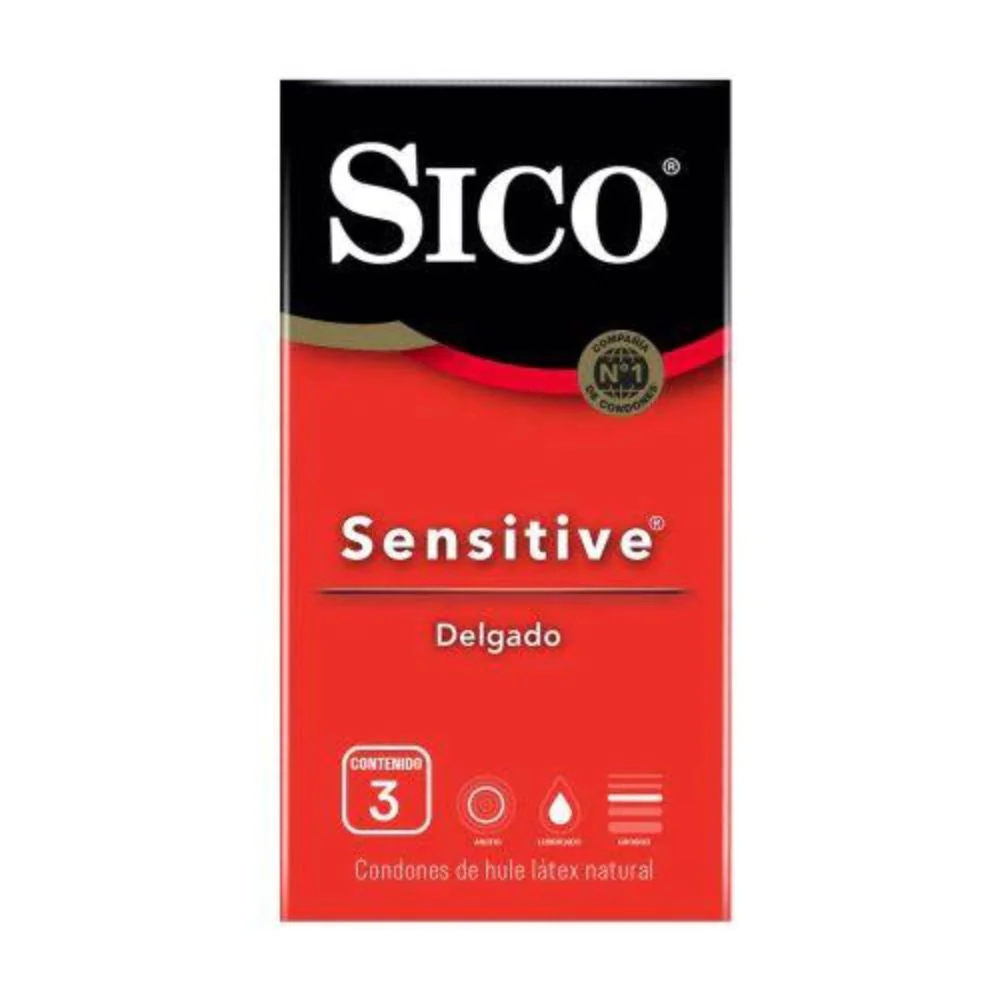 Preserv Sico Sensitive Blister Con 3 Piezas