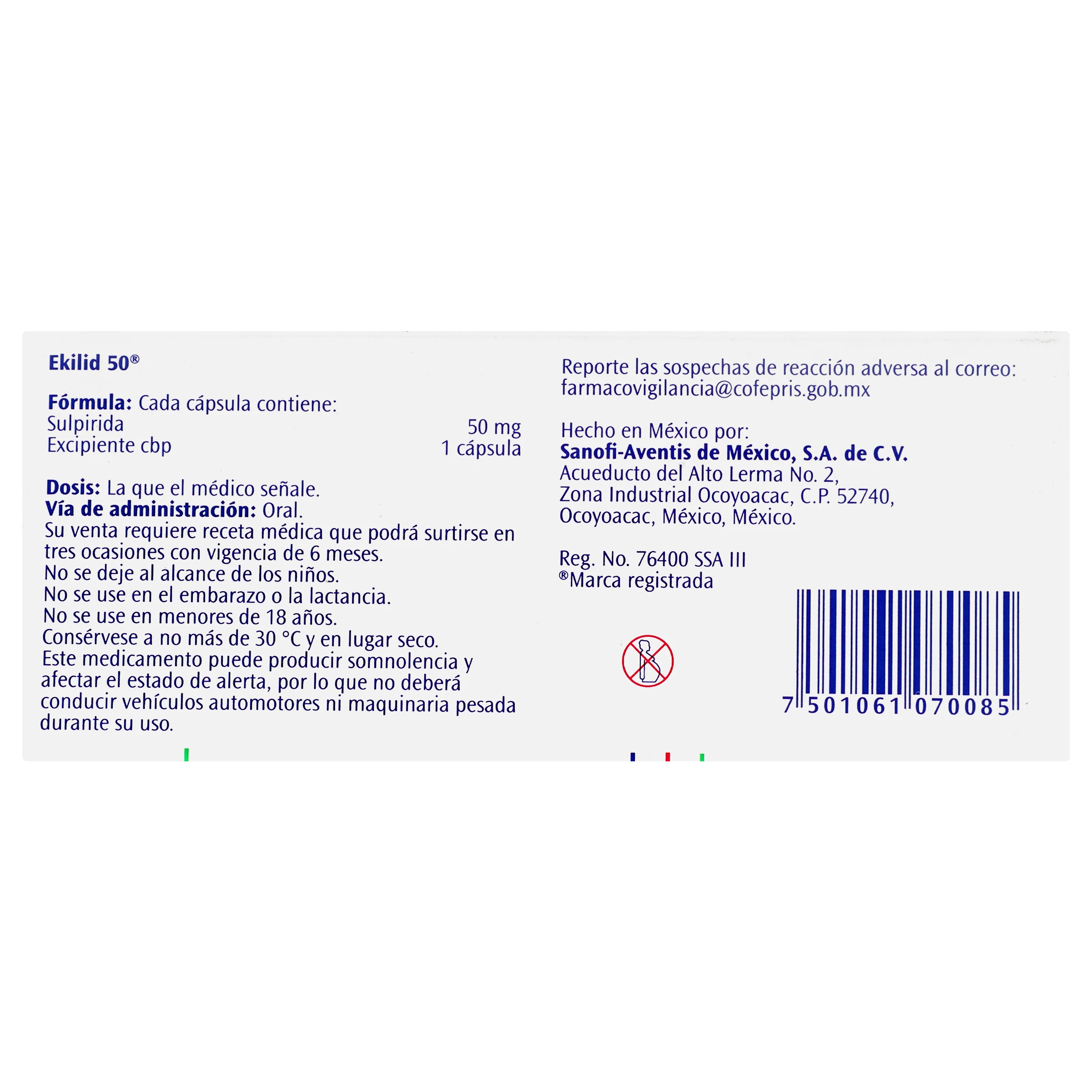 Ekilid 50 Mg Con 40 Capsulas - Image 7