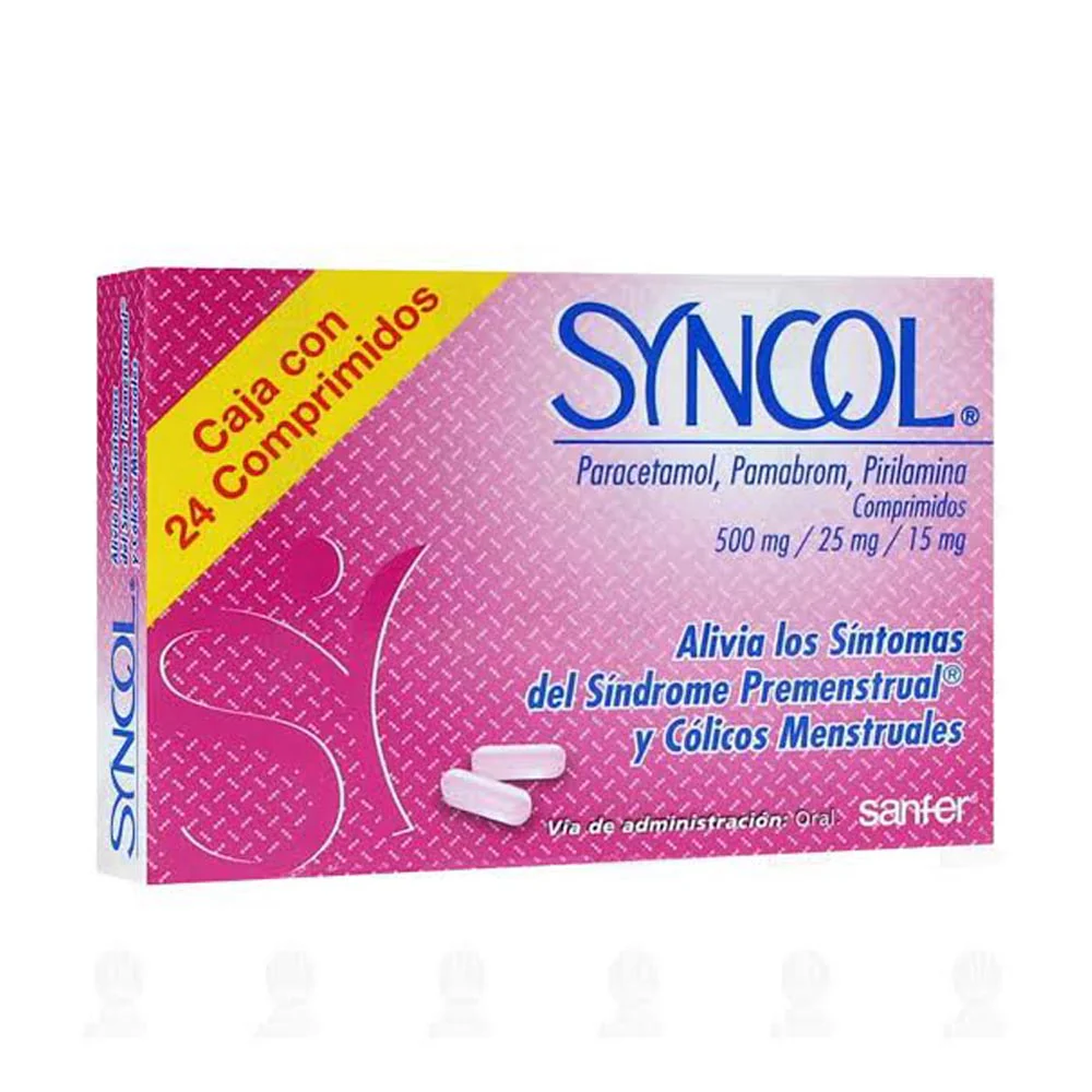 Syncol 500/25/15 Mg Comprimidos Con 24