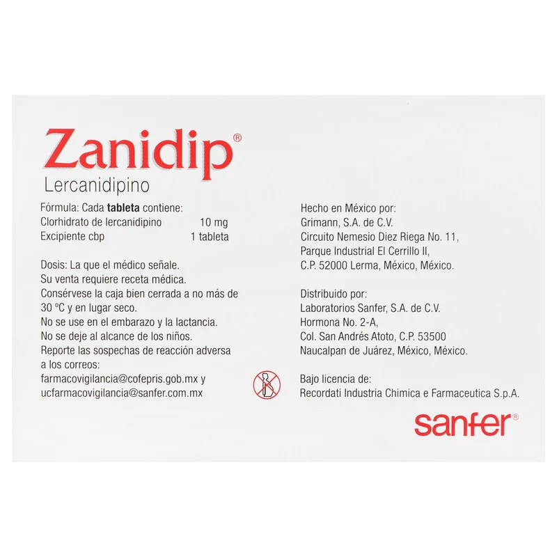 Zanidip 10 Mg Tabletas 10 - Image 7