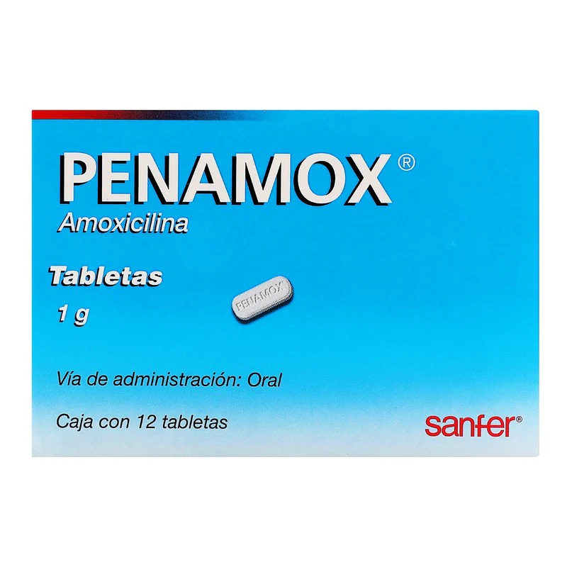 Penamox 1 G Con 12 Tabletas