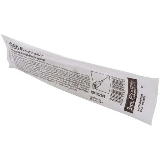 Jeringa Plastipak 3 Ml Negra 22 X 32 Plastipak