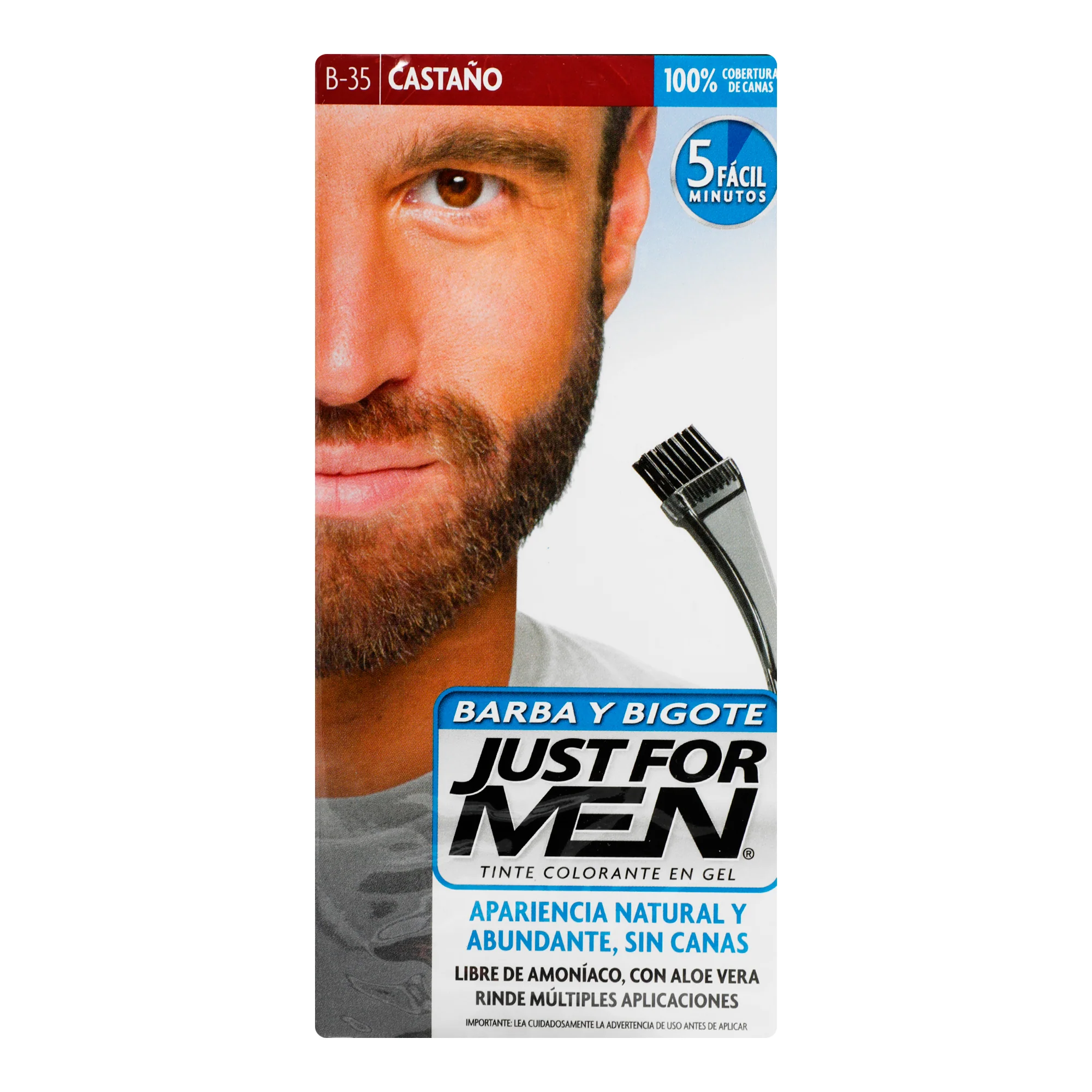 Tinte Just For Men Barba/B Castaño - Image 6