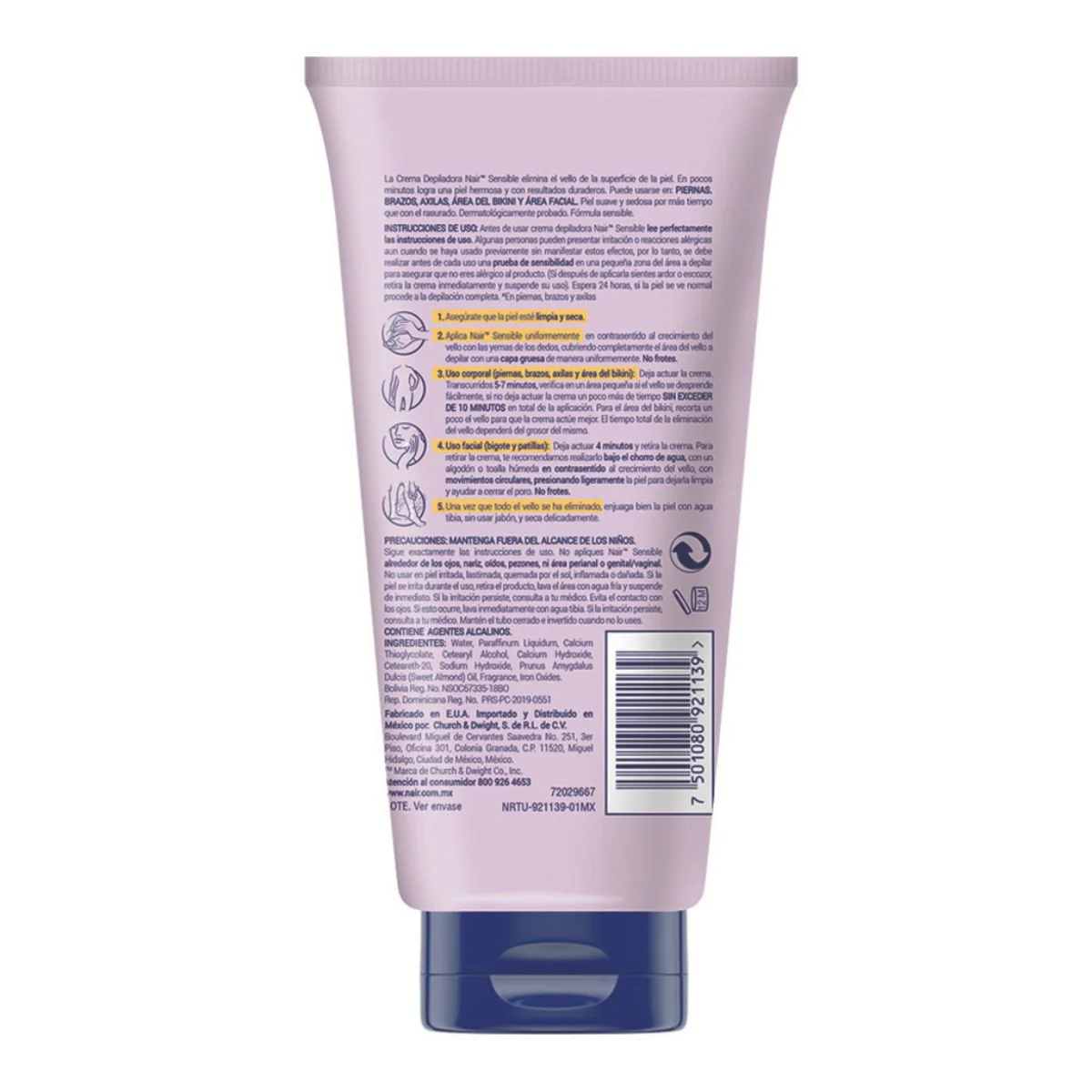 Crema Depiladora Nair Para Piel Sensible 150 Ml - Image 3