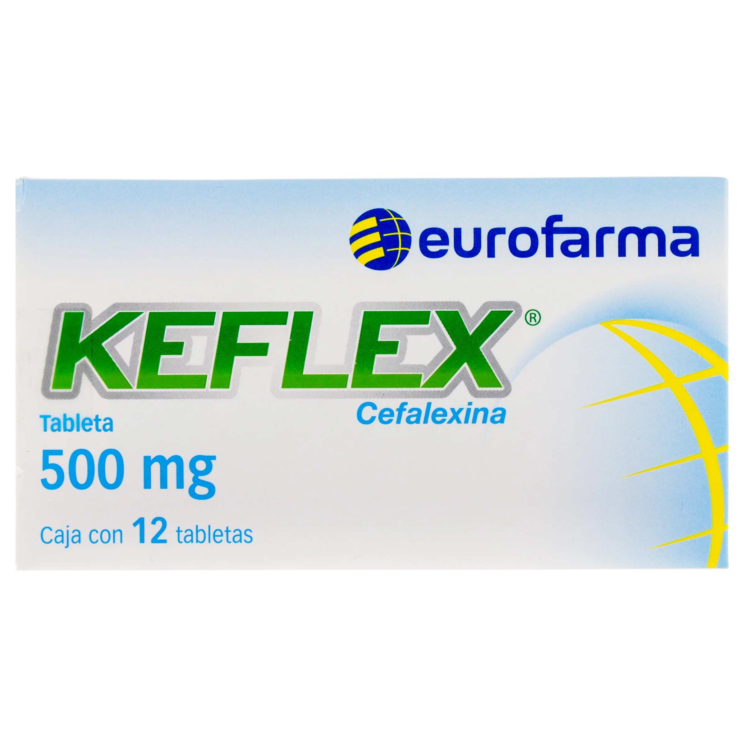Keflex 500 Mg Tabletas Con 12