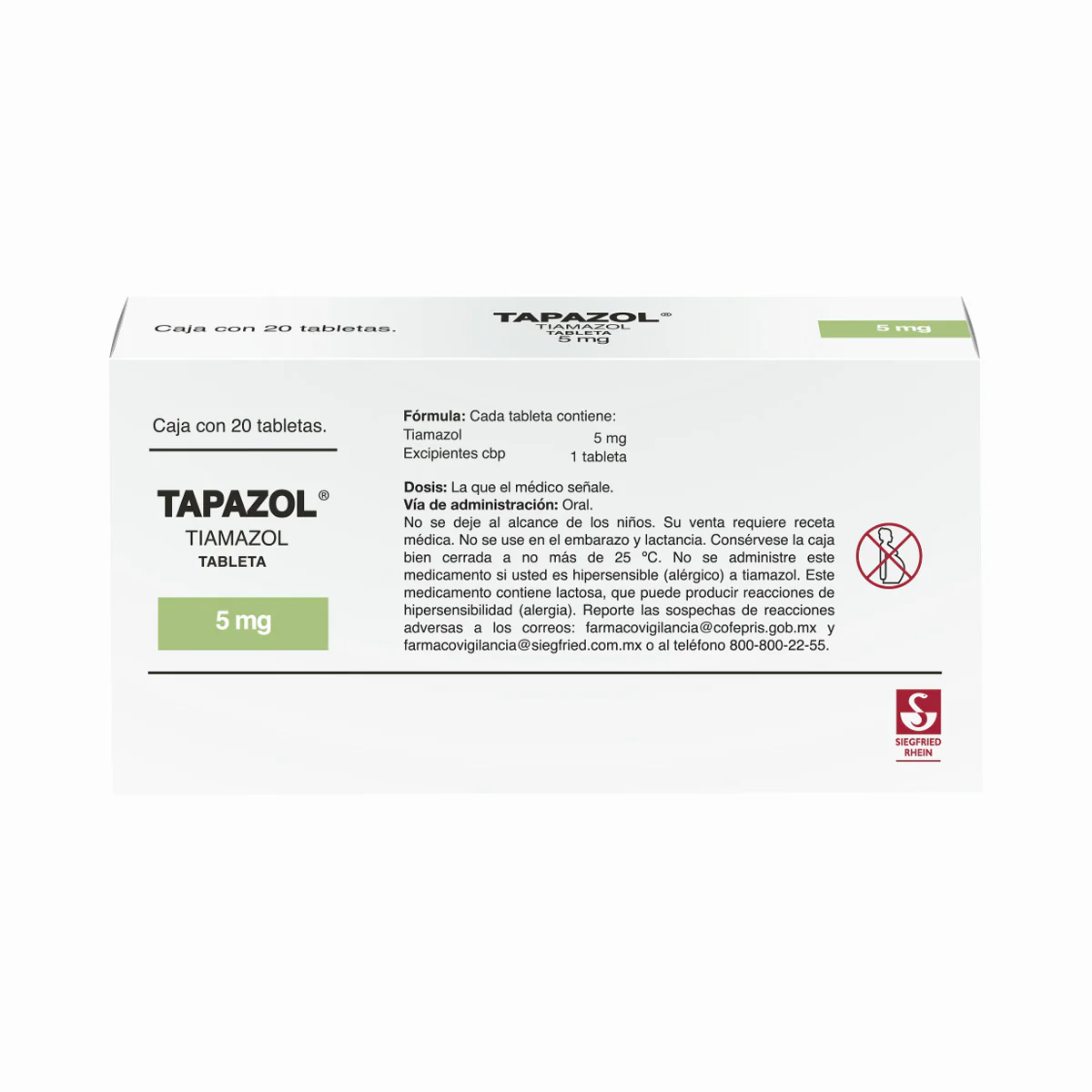 Tapazol 5 Mg - Caja Con 20 Tabletas (Tiamazol) - Image 4