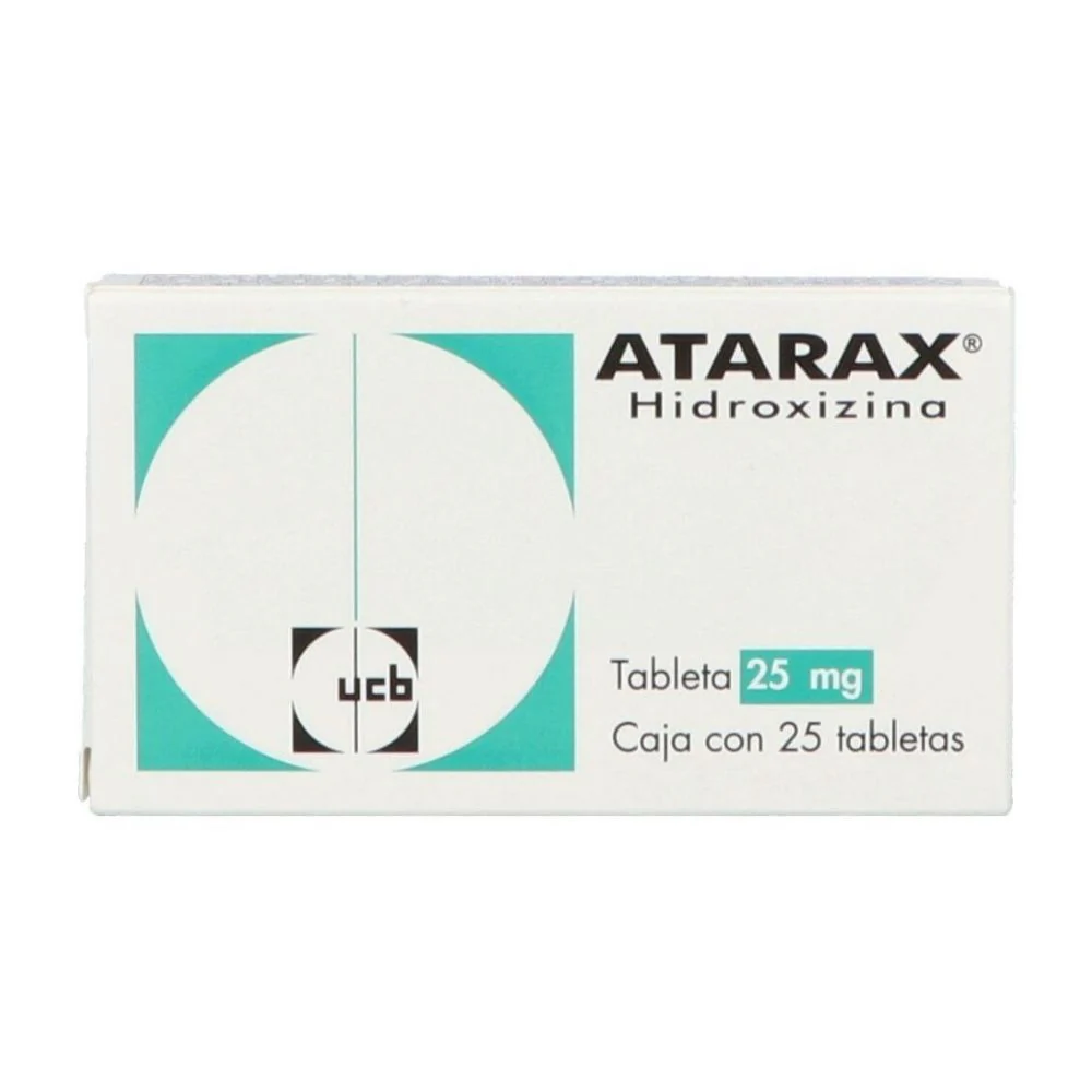 Atarax 25 Mg Grageas 25 Hidroxizina