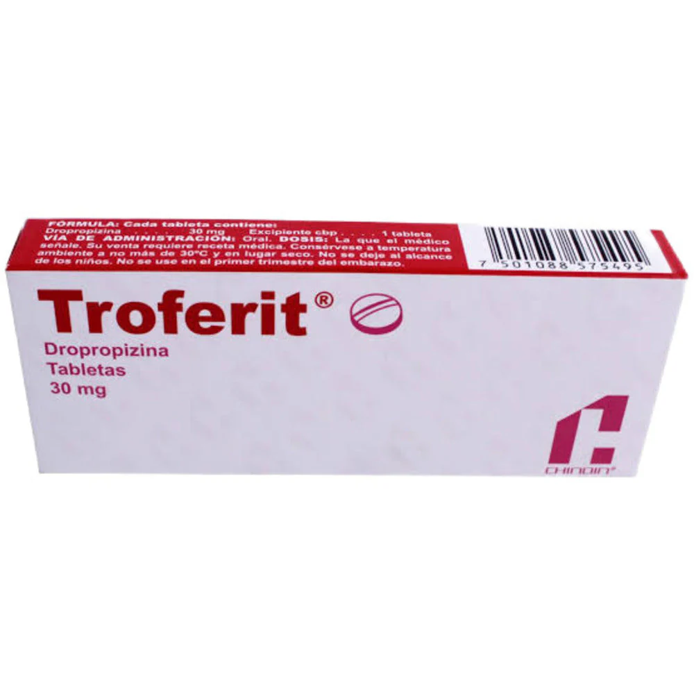 Troferit 30 Miligramos Tabletas 15
