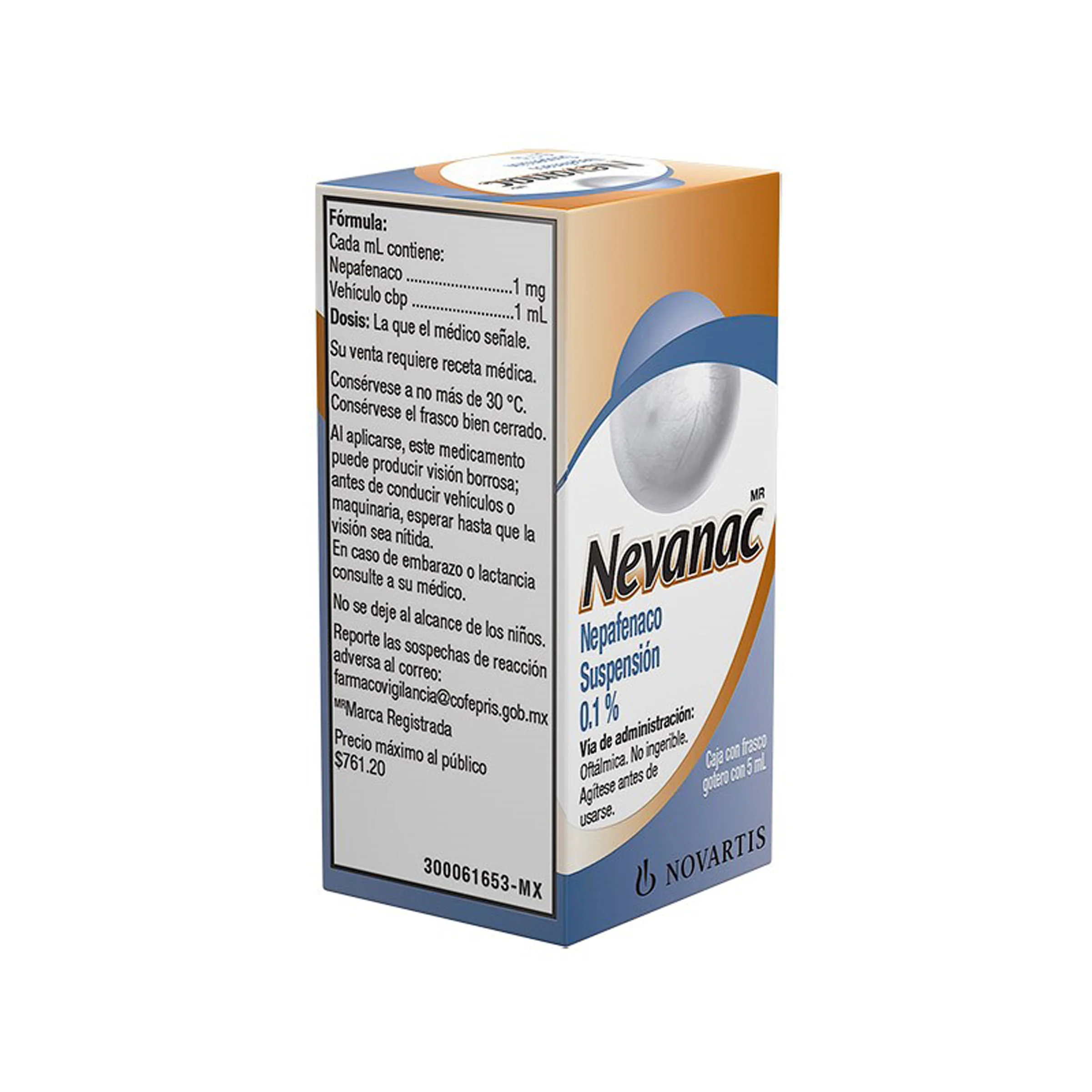 Nevanac 1.0/ Mg Gotas 5 Ml
