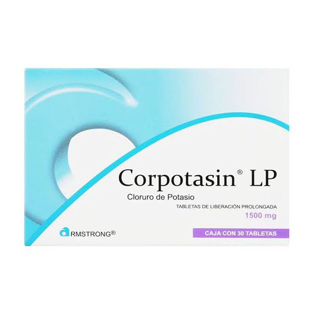 Corpotasin-Lp 1500 Mg Tabletas Con 30 Sales De Potasio