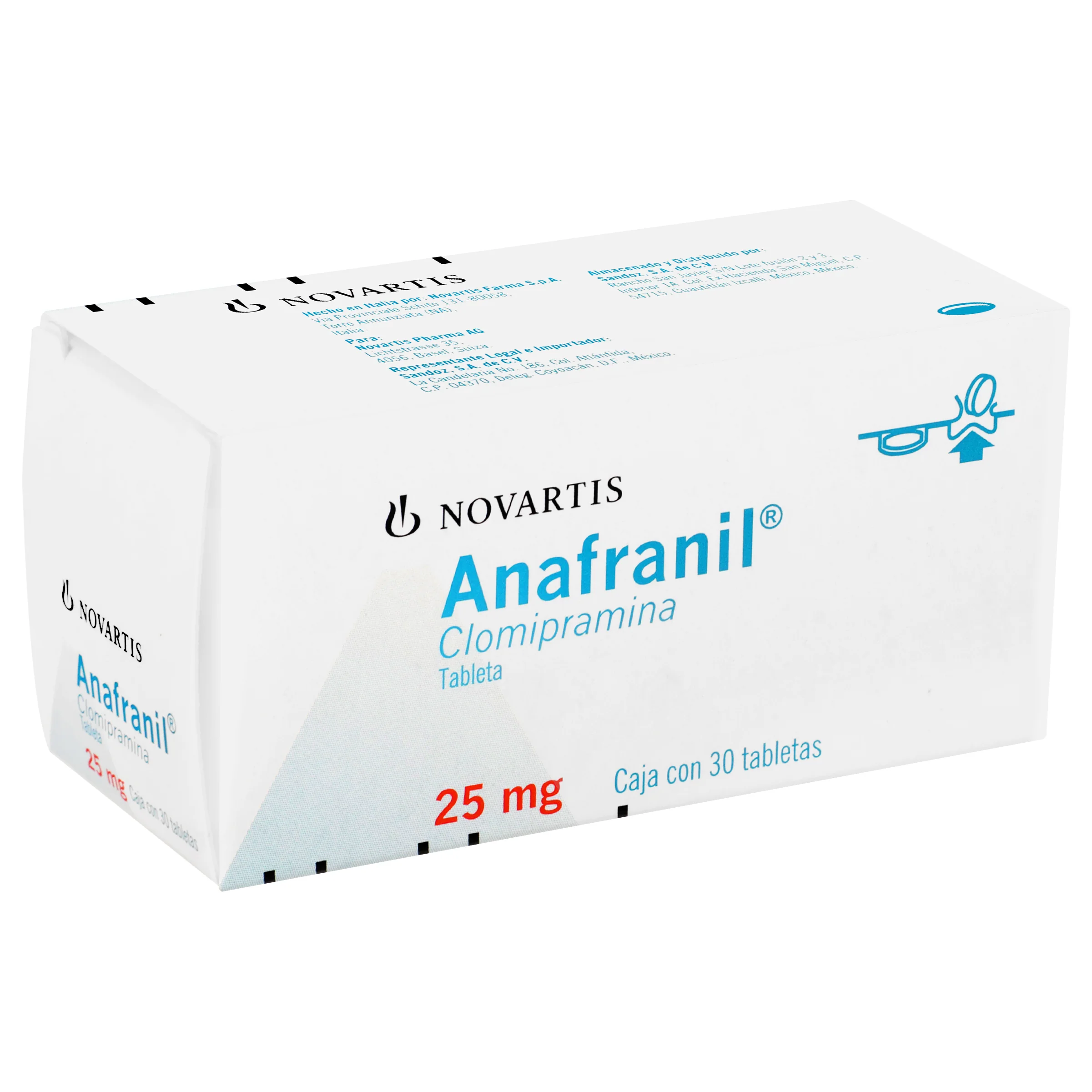 Anafranil 25 Mg Con 30 Grageas