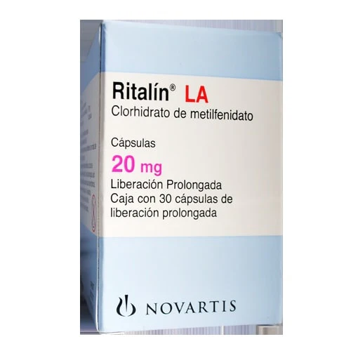 Ritalin-La 20 Mg Con 30 Capsulas Liberacion Prolongada