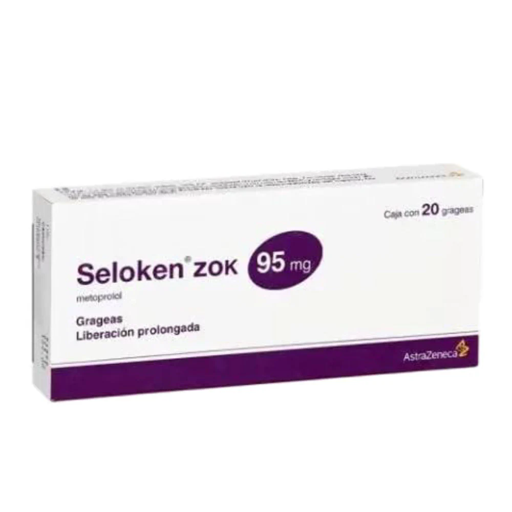 Seloken Zok 95 Mg Con 20 Grageas