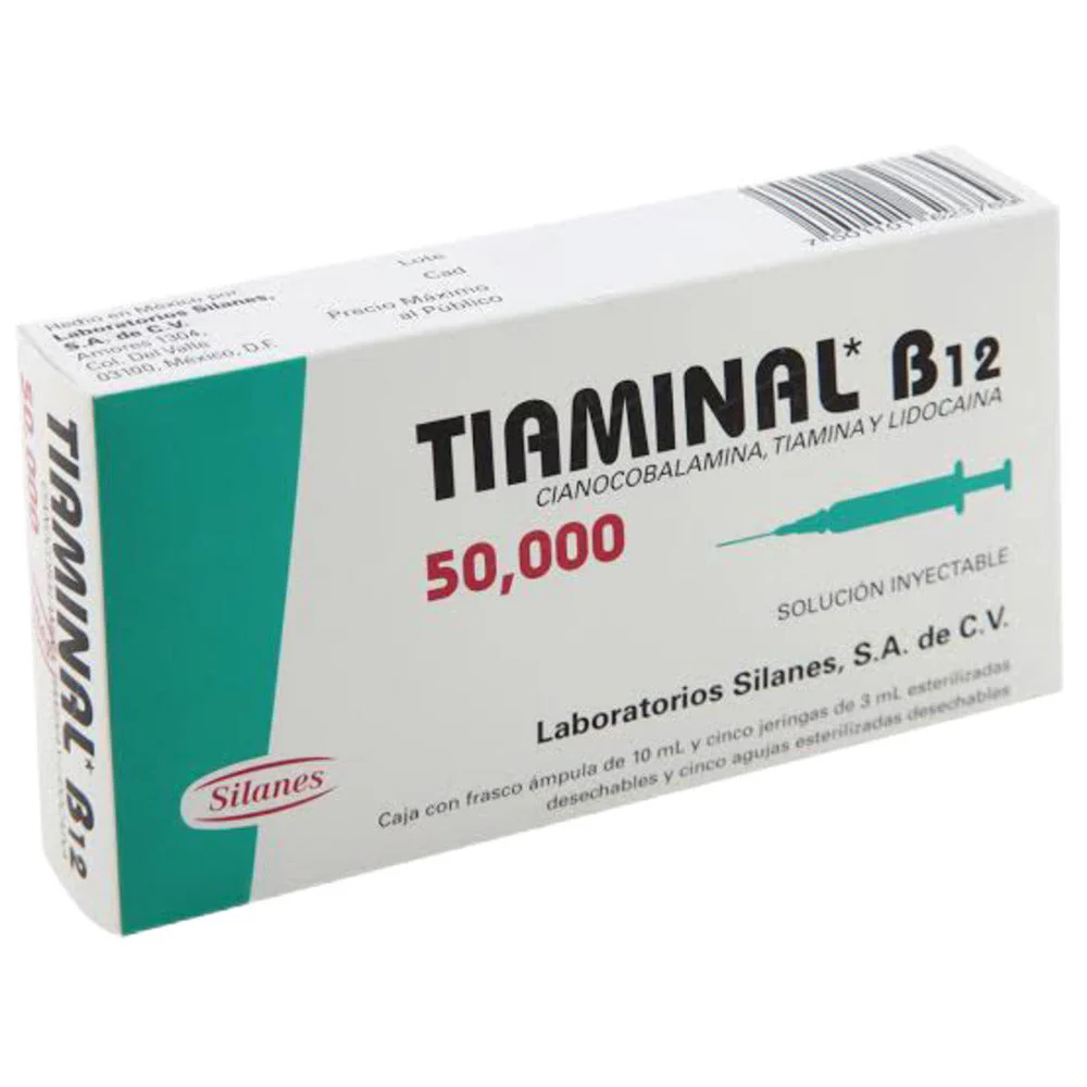 Tiaminal-B12 50000U Jeringa 5 X 3 Ml