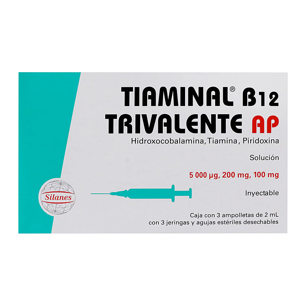 Tiaminal B-12 Ap Ampolletas Con 3 Jeringas