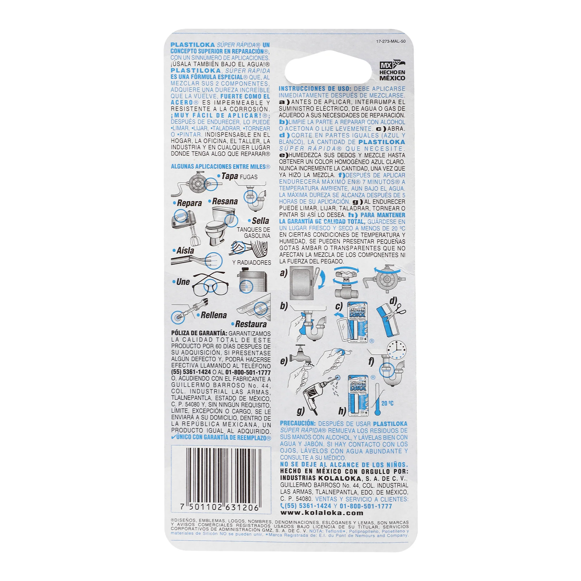 Plastilina Plastiloka S-Rapida20 G - Image 2