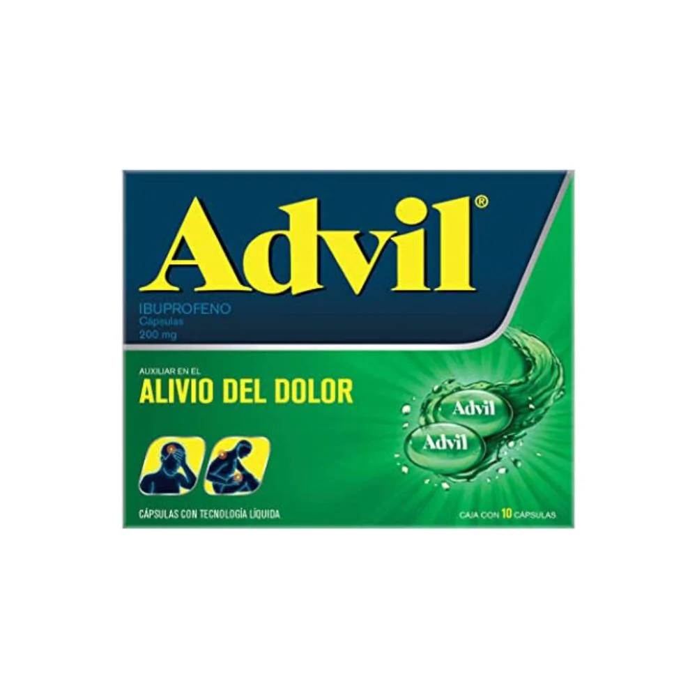 Advil Fast-Gel 200 Mg 10 Capsulas