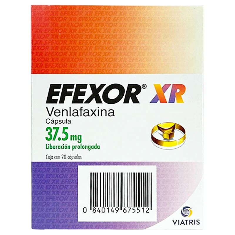 Efexor-Xr 37.5 Mg Con 20 Capsulas Liberacion Prolongada - Image 4