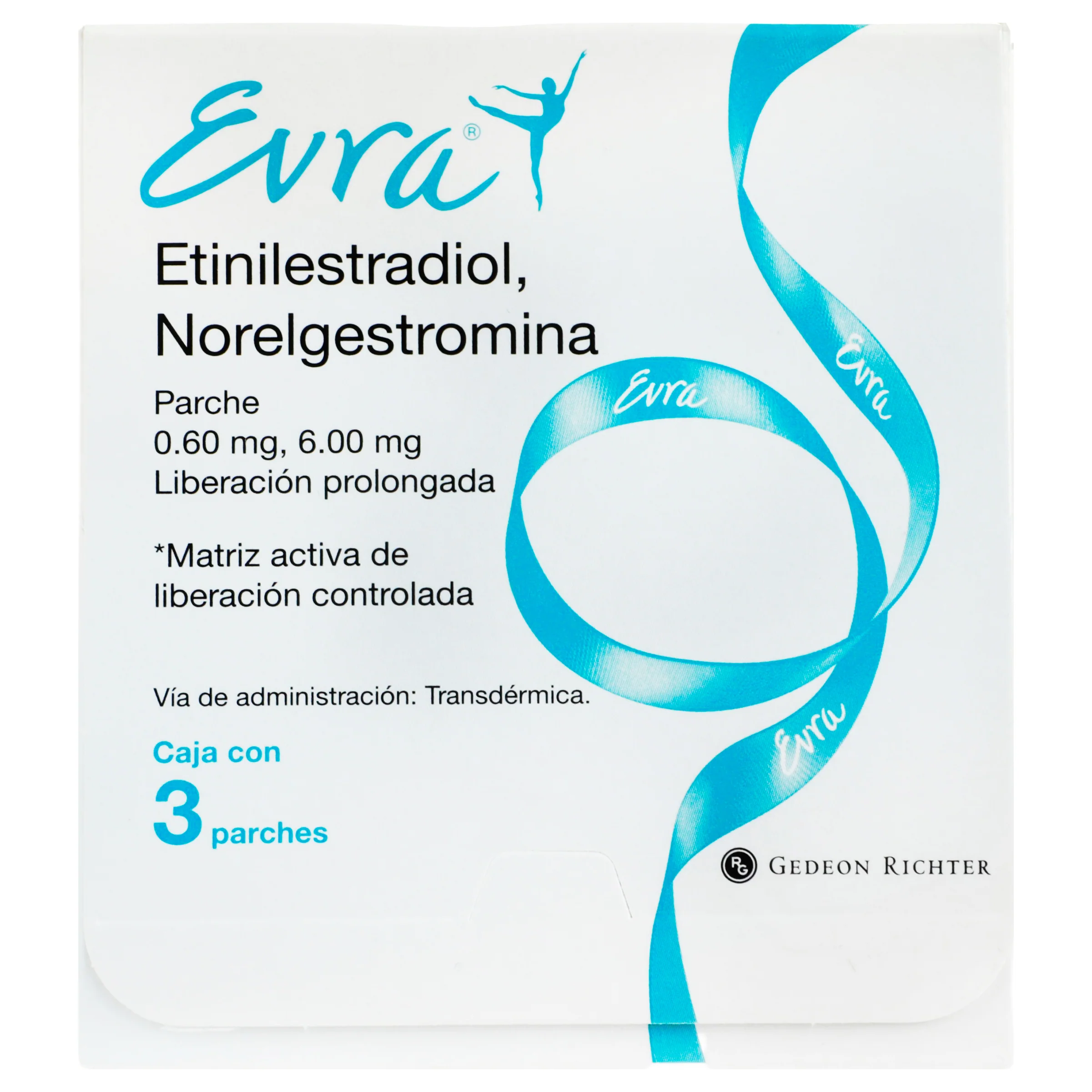 Evra 6 Mg/600 Mcg Con 3 Parches