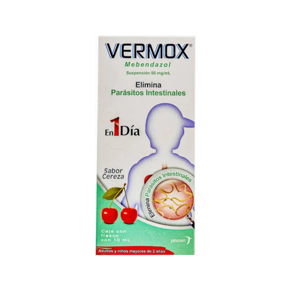 Vermox 1 Dia 60 Mg Suspension 10 Ml
