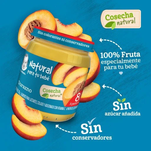 Gerber 3Ra Etapa Durazno 170 G - Image 2