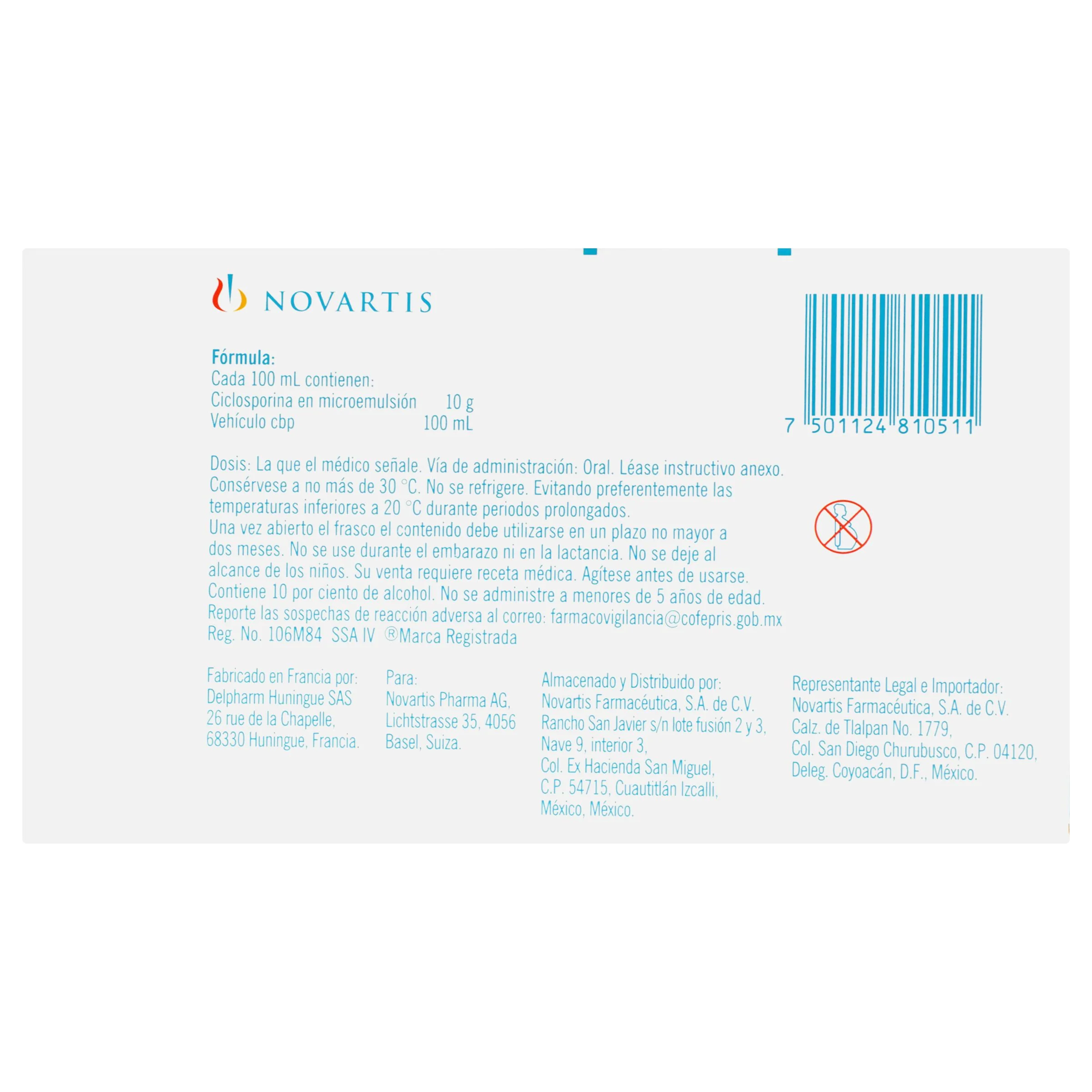 Sandimmun Neoral 100 Mg/50 Ml Con 2 Jeringas Dosificadoras Orales - Image 6