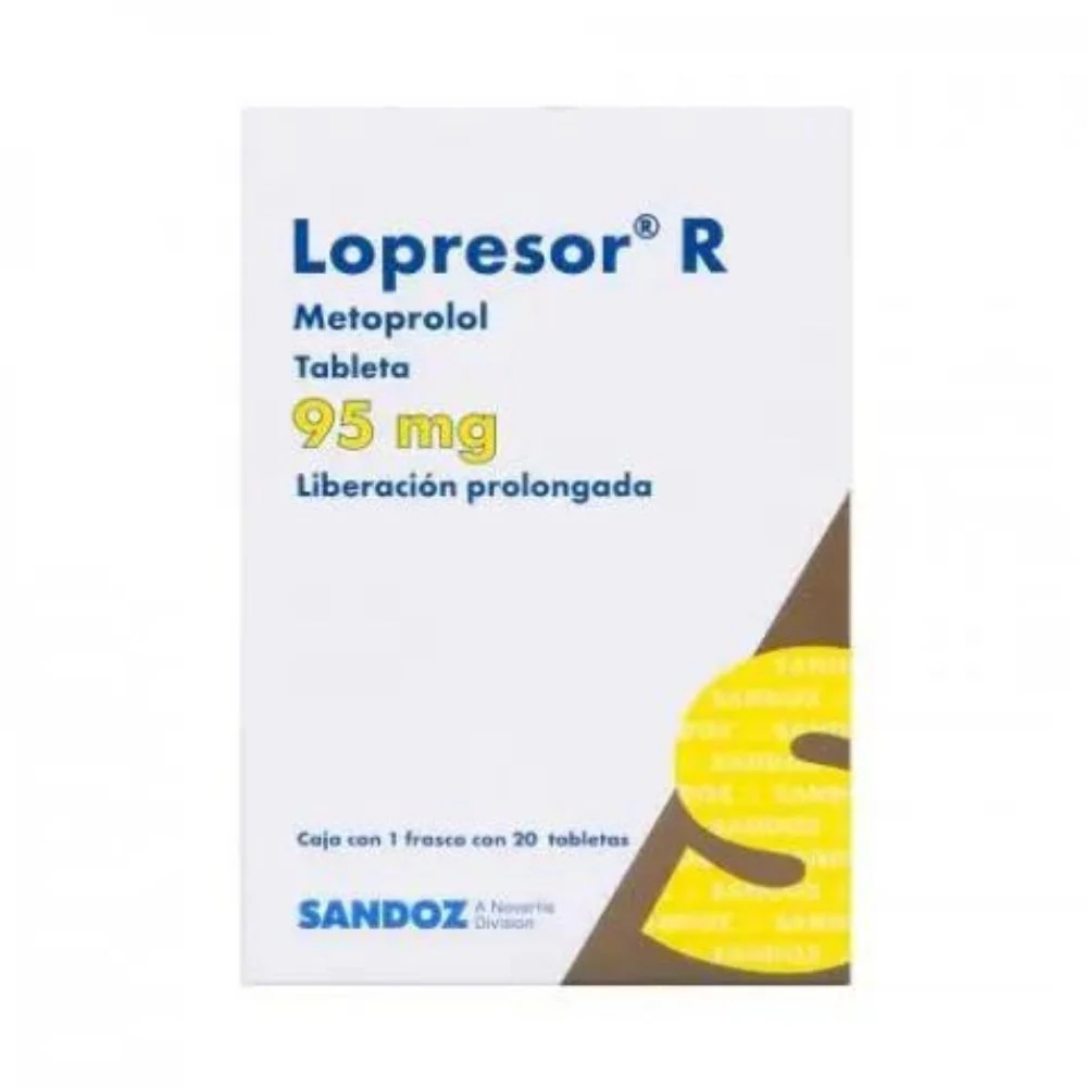 Lopresor-R 95 Mg Tabletas 20