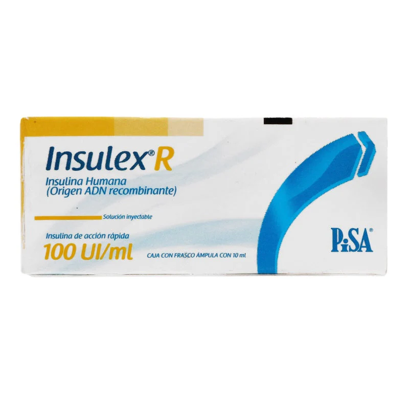 Insulex-R 100 Ui Ampolleta 1X10 Ml
