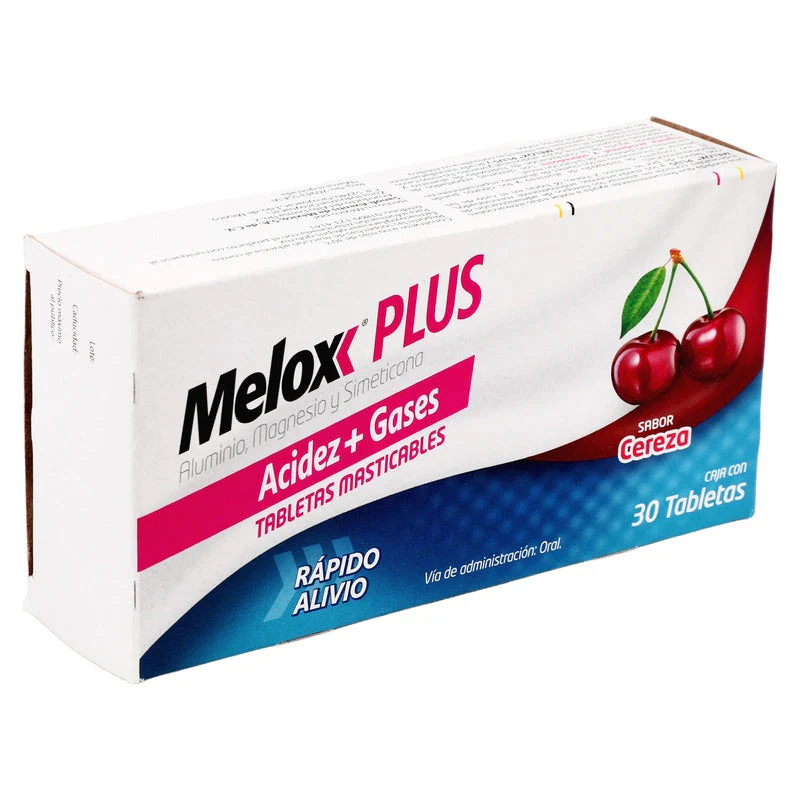 Melox Plus Antigas Cereza Con 30 Tabletas Masticables - Image 7
