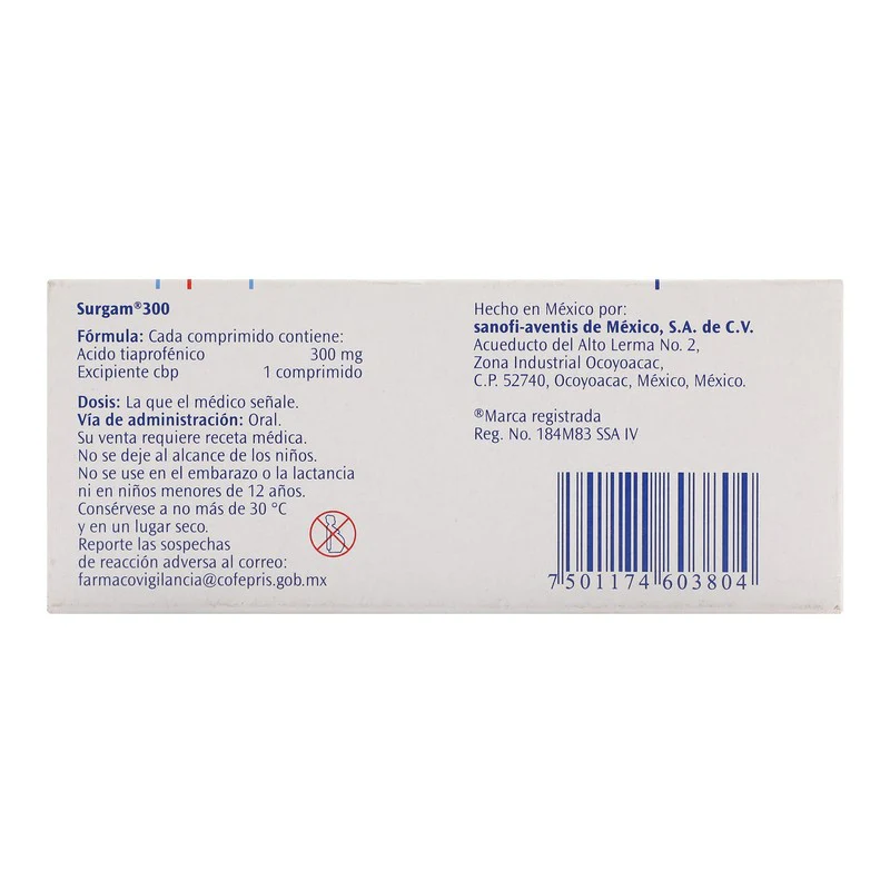 Surgam 300 Mg Con 30 Comprimidos - Image 4