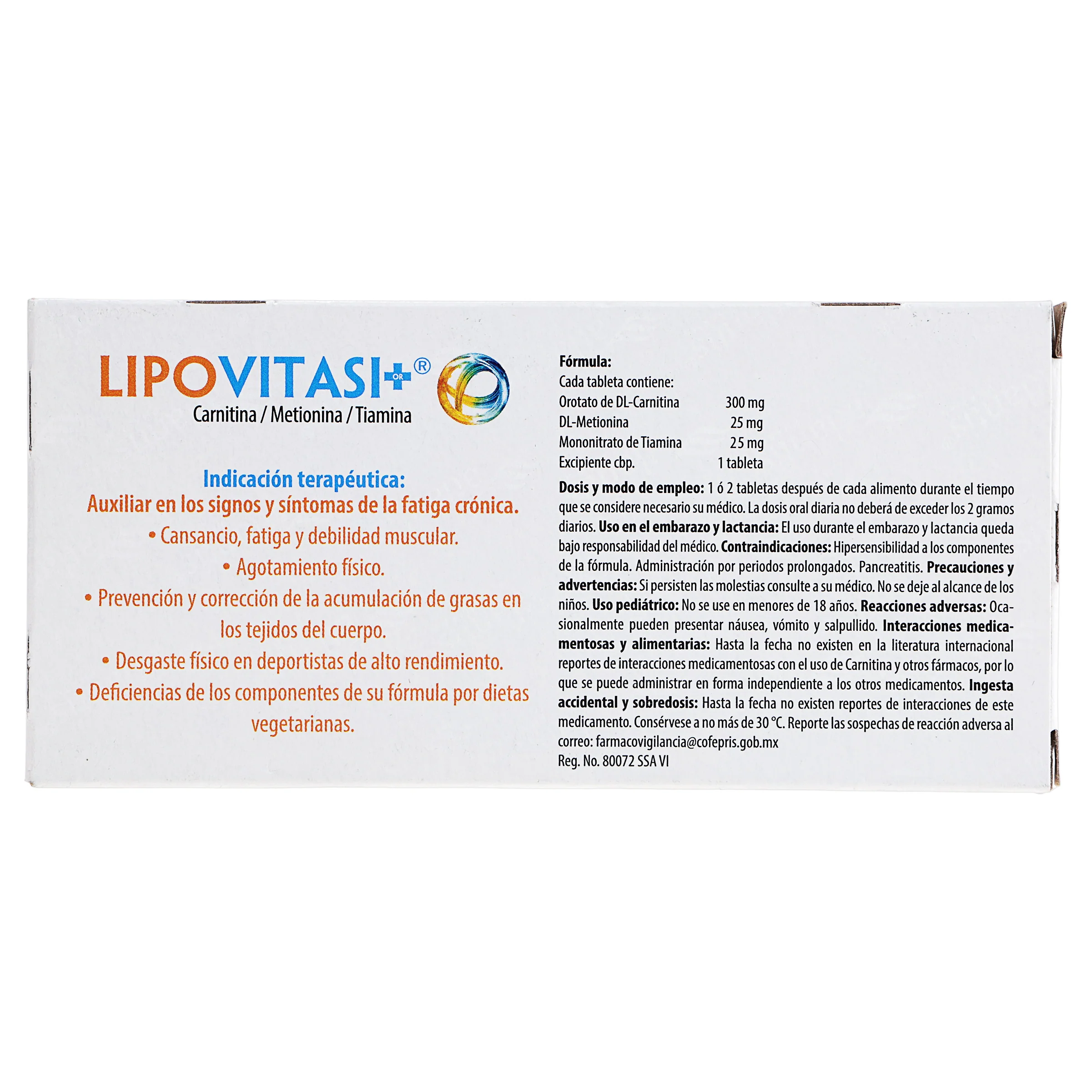 Lipovitasi-Or 300/25/25 Mg Con 60 Comprimidos - Image 6