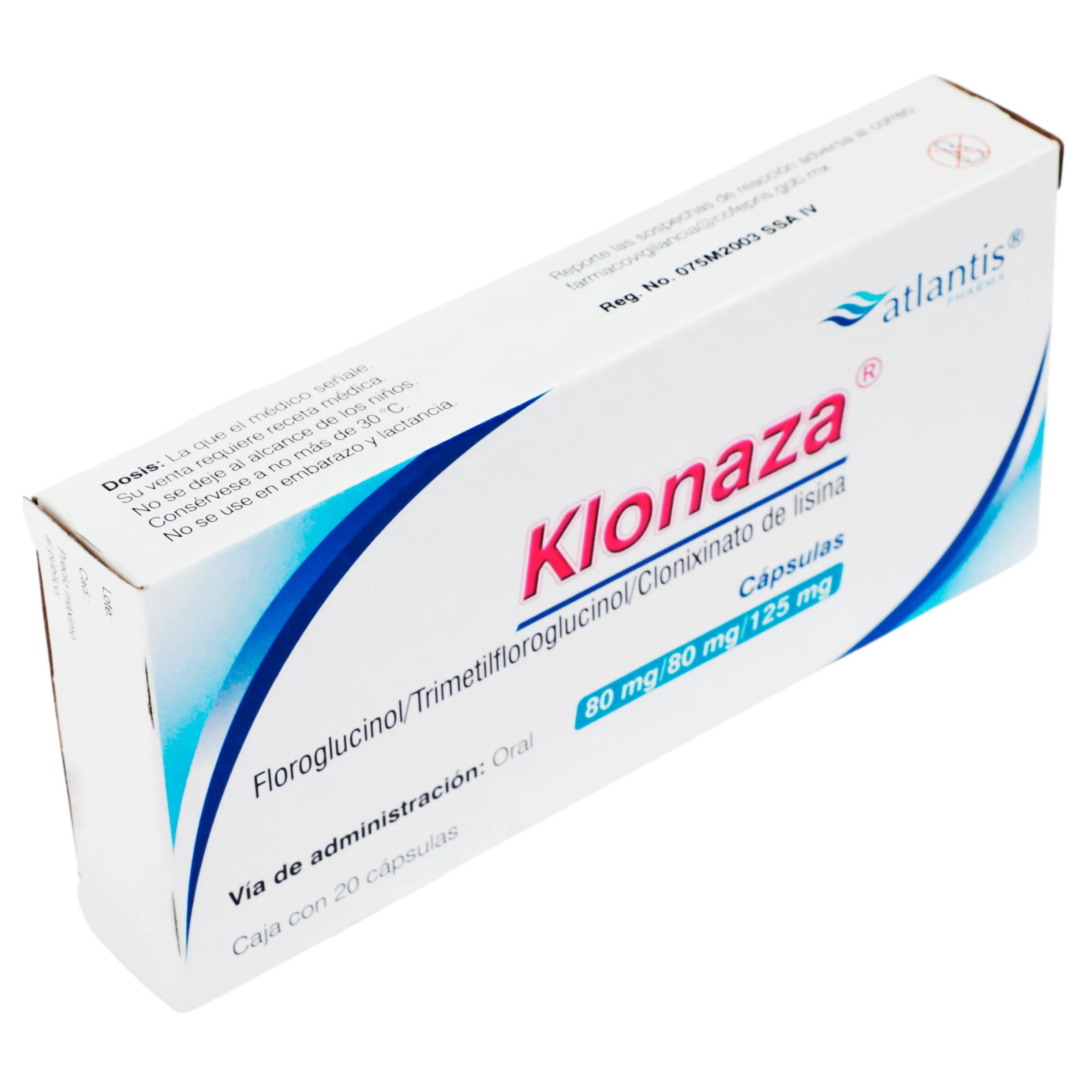 Klonaza 80/80/125 Mg Capsulas 20 - Image 2