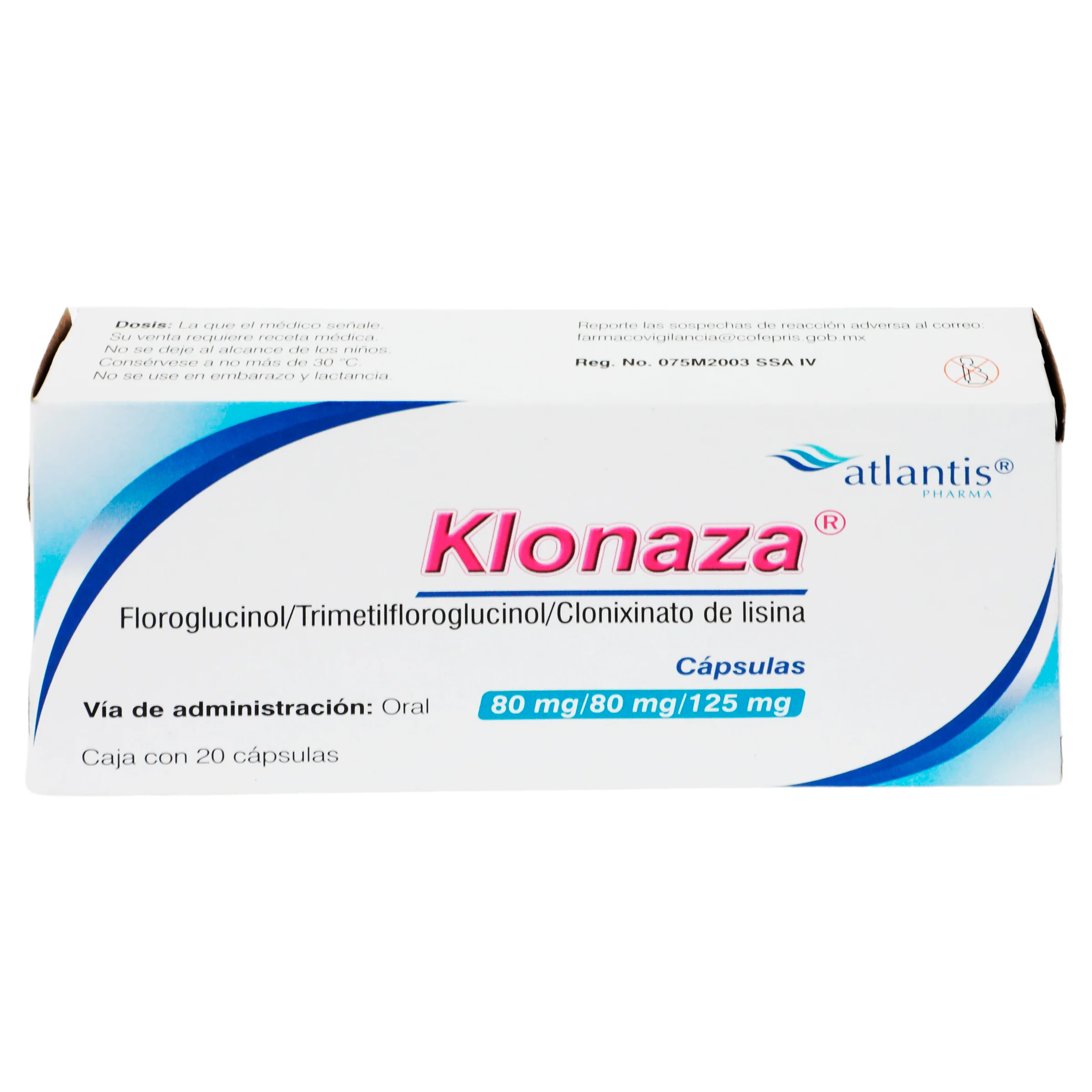 Klonaza 80/80/125 Mg Capsulas 20 - Image 3