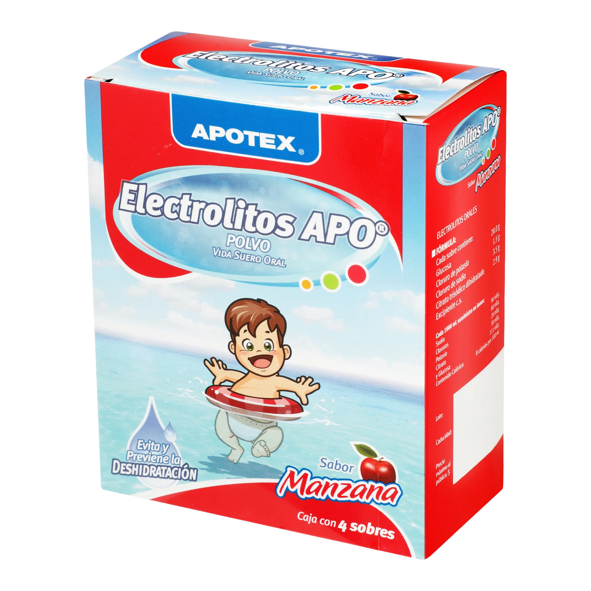 Electrolitos Apo Manzana Con 4 Sobres - Image 2