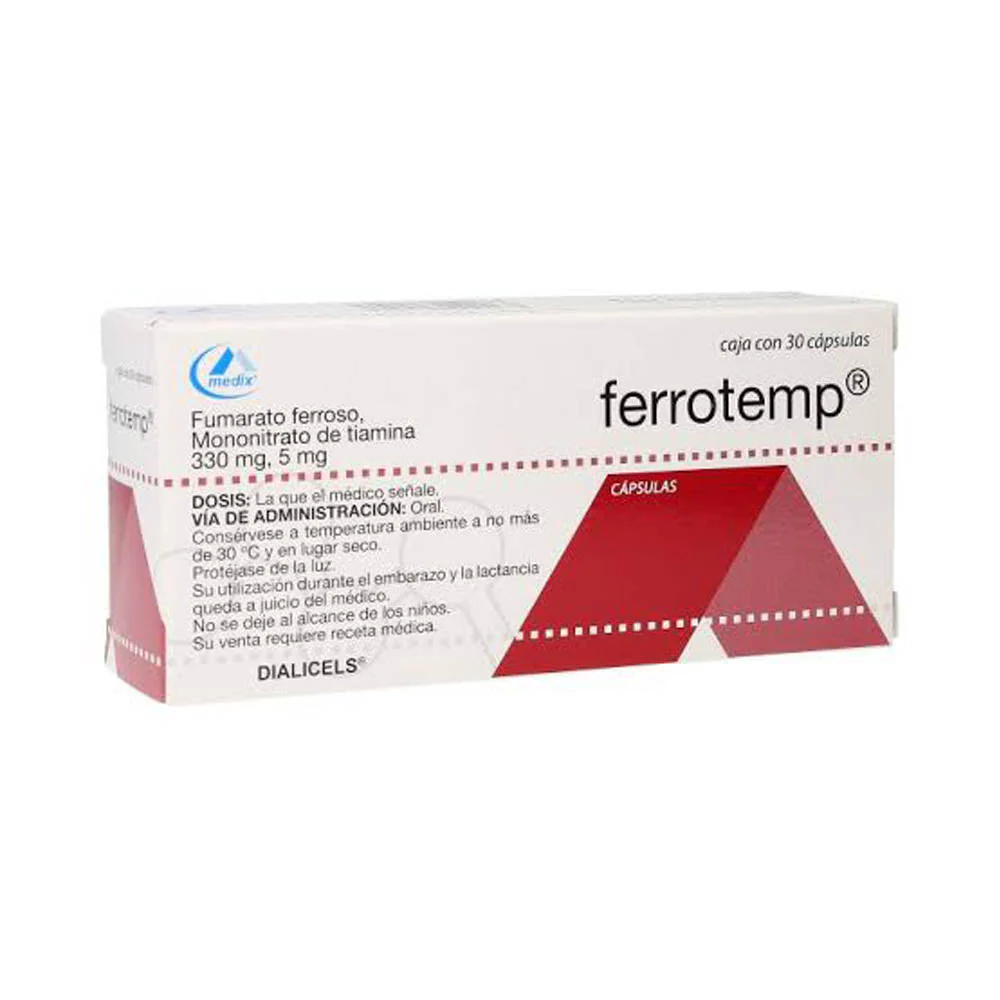 Ferrotemp 330/5 Mg Capsulas 30