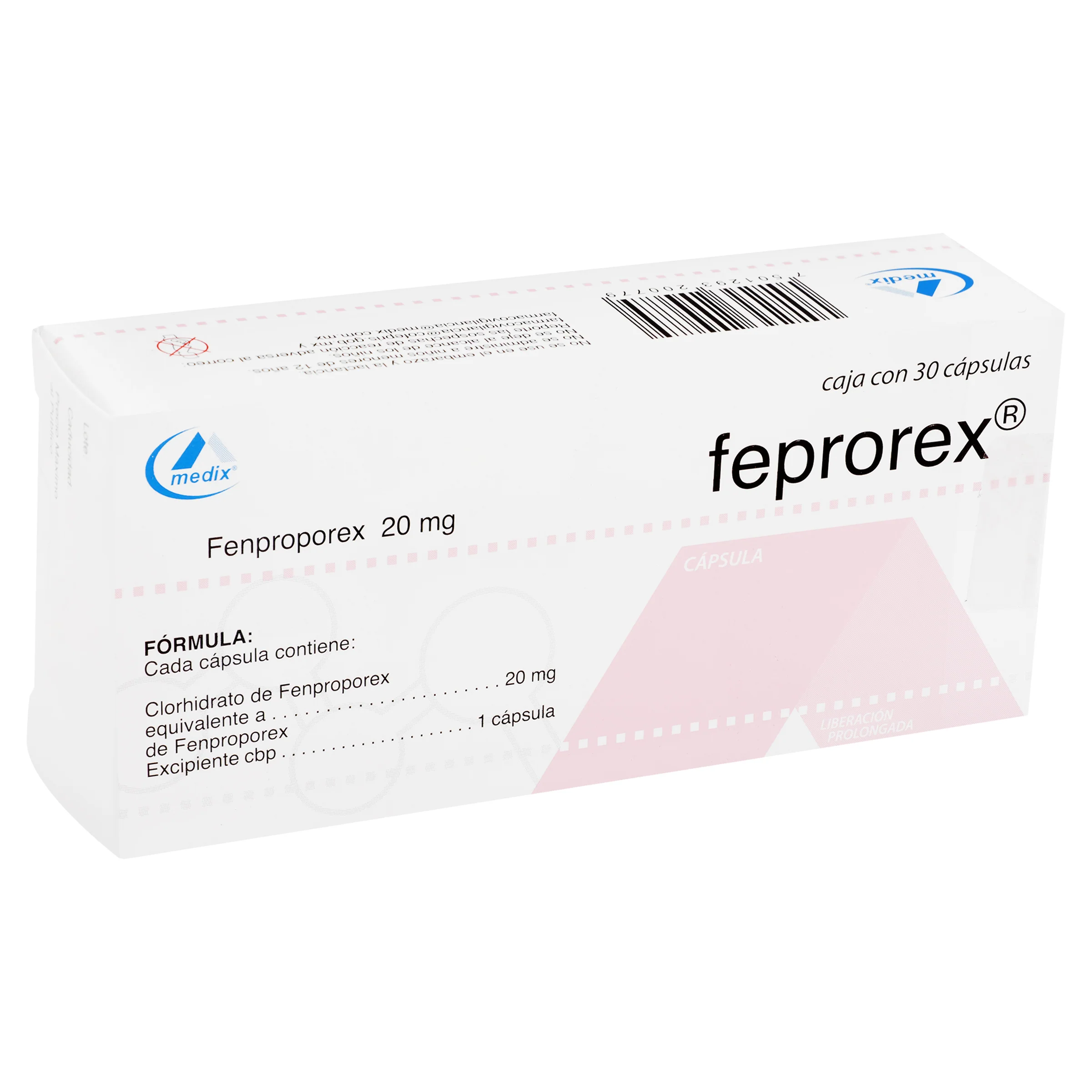 Feprorex 20 Mg Con 30 Capsulas - Image 3
