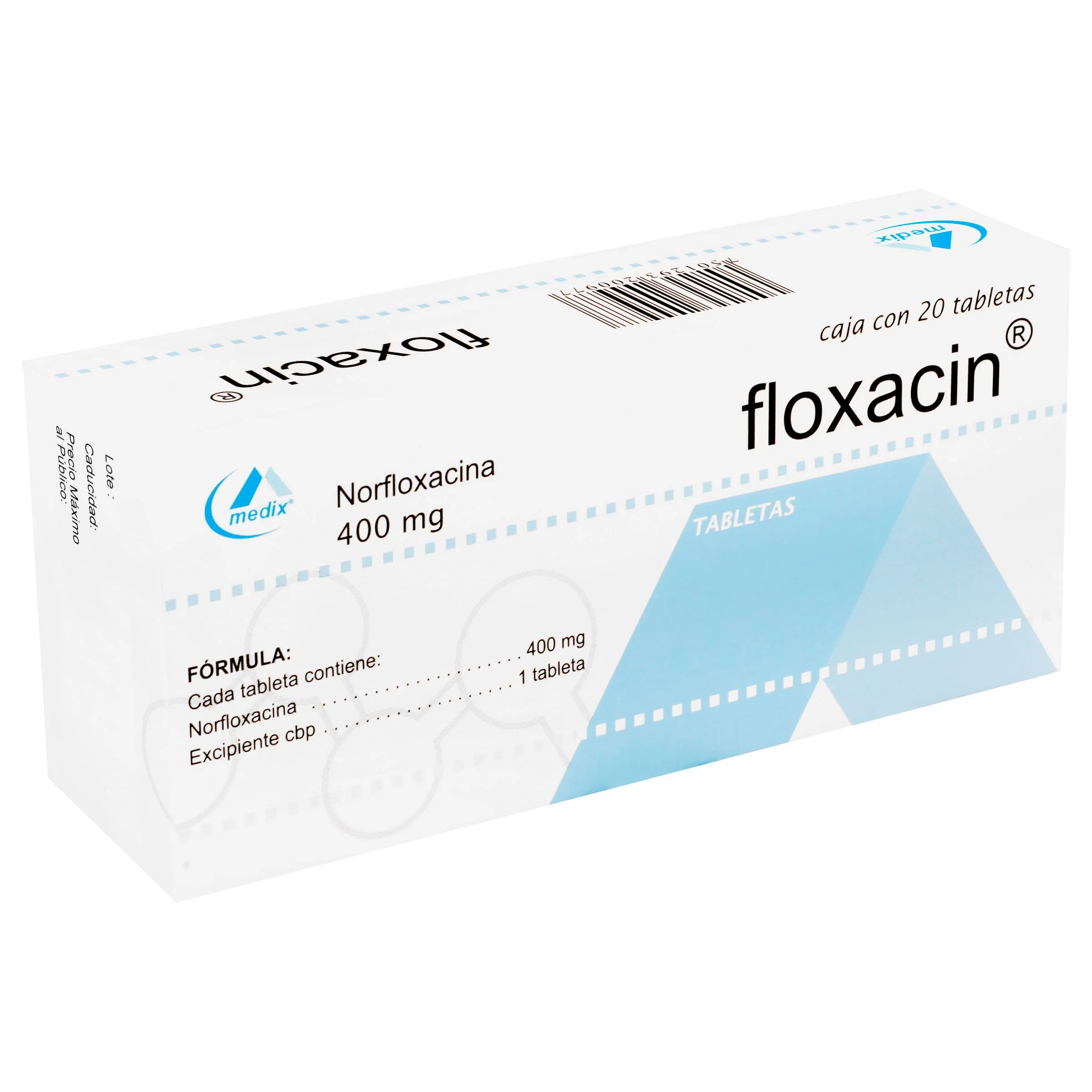 Floxacin 400 Mg Con 20 Tabletas