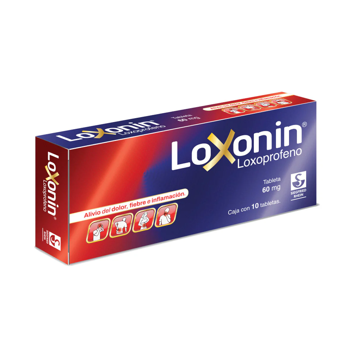 Loxonin 60 Mg - Caja Con 10 Tabletas (Loxoprofeno) - Image 3