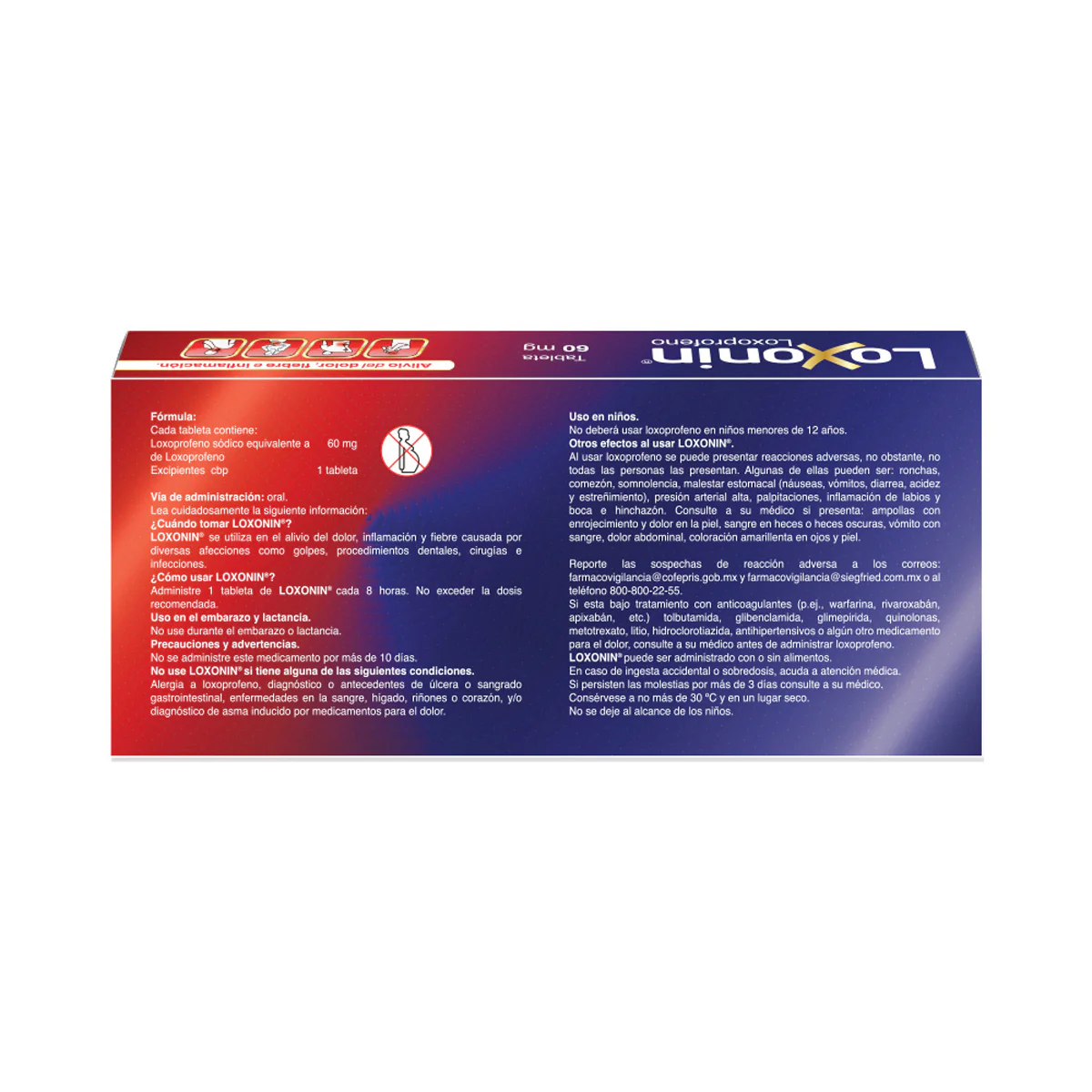 Loxonin 60 Mg - Caja Con 10 Tabletas (Loxoprofeno) - Image 4