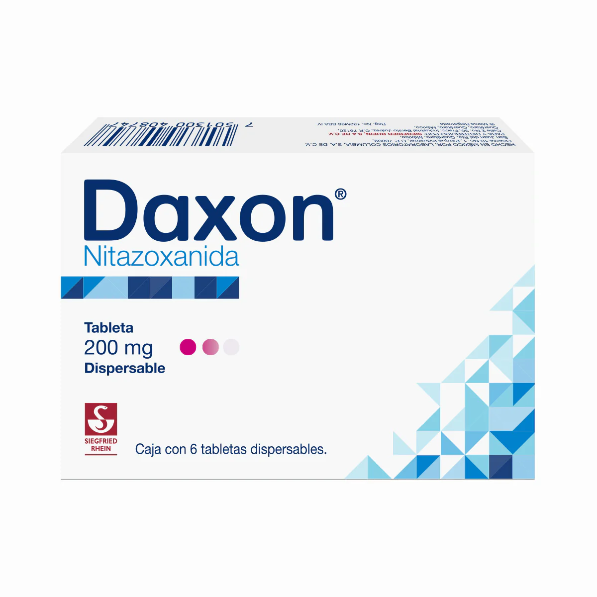 Daxon 200 Mg - Caja Con 6 Tabletas (Nitazoxanida) - Image 4