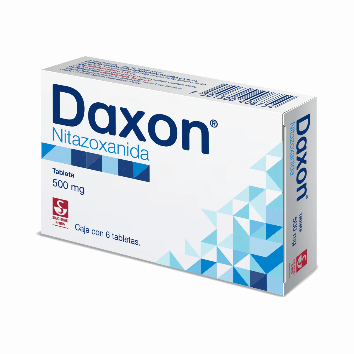 Daxon 500 Mg - Caja Con 6 Tabletas (Nitazoxanida) - Image 2