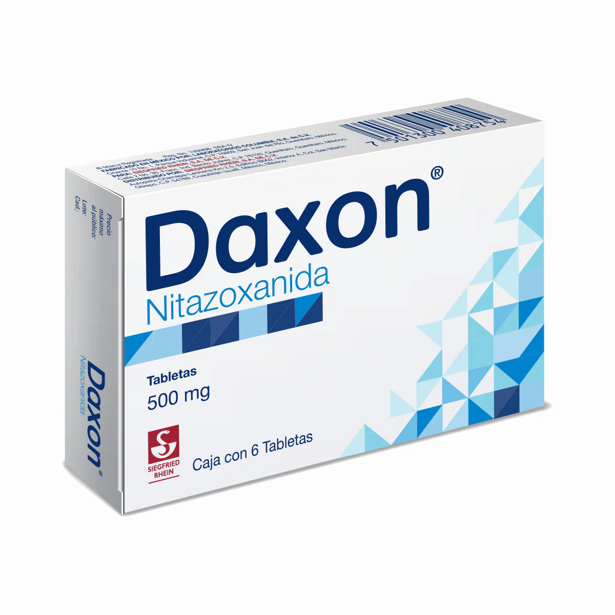 Daxon 500 Mg - Caja Con 6 Tabletas (Nitazoxanida) - Image 3