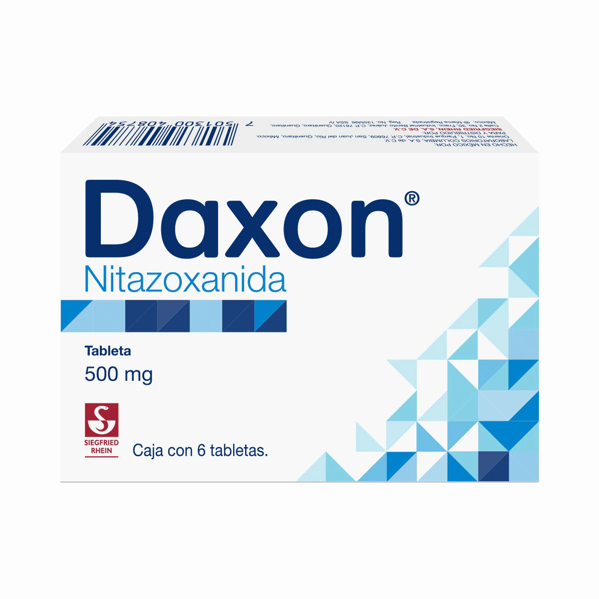 Daxon 500 Mg - Caja Con 6 Tabletas (Nitazoxanida) - Image 4