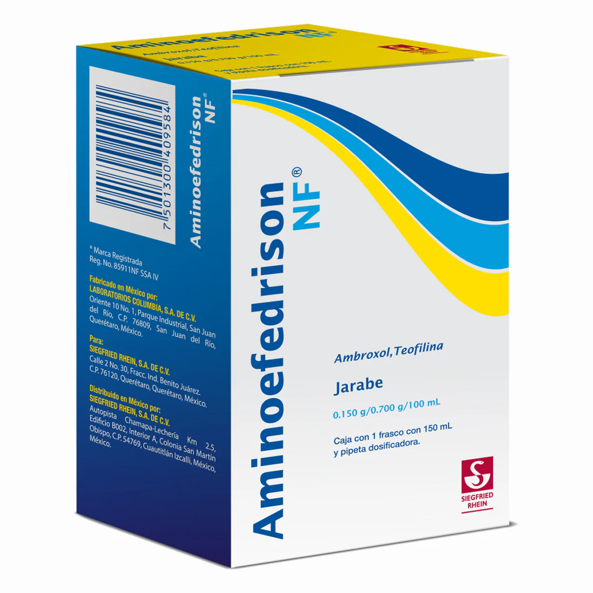 Aminoefedrison Nf 150 Ml - Jarabe (Teofilina Y Ambroxol) - Image 3